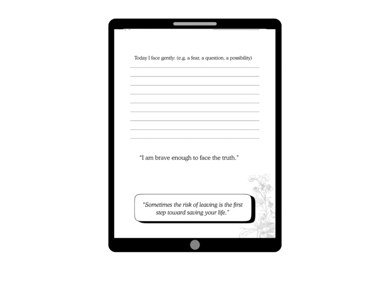 A gentle guided journal for mums healing from toxic relationships - Image 3